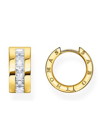 Thomas Sabo hoops white stones pavé gold CR670-414-14