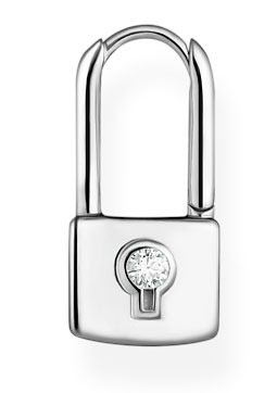 Thomas Sabo Love lock silver single hoop earring CR679-051-14