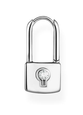 Thomas Sabo Love lock silver single hoop earring CR679-051-14