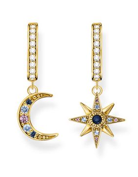 Thomas Sabo hoops royalty star & moon gold CR682-959-7