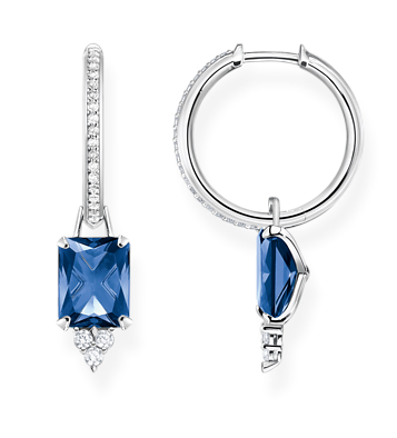 Thomas Sabo with blue stone earrings CR684-166-1
