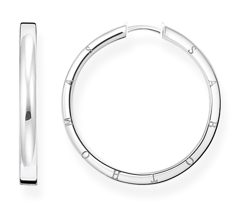 Thomas Sabo large silver earrings CR686-001-21