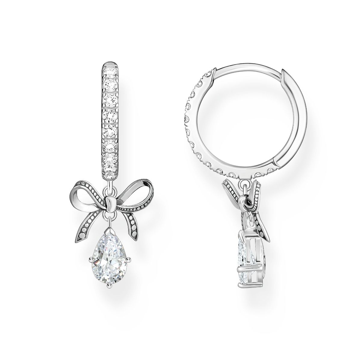 Thomas Sabo True Romance silver bow earrings CR749-643-14