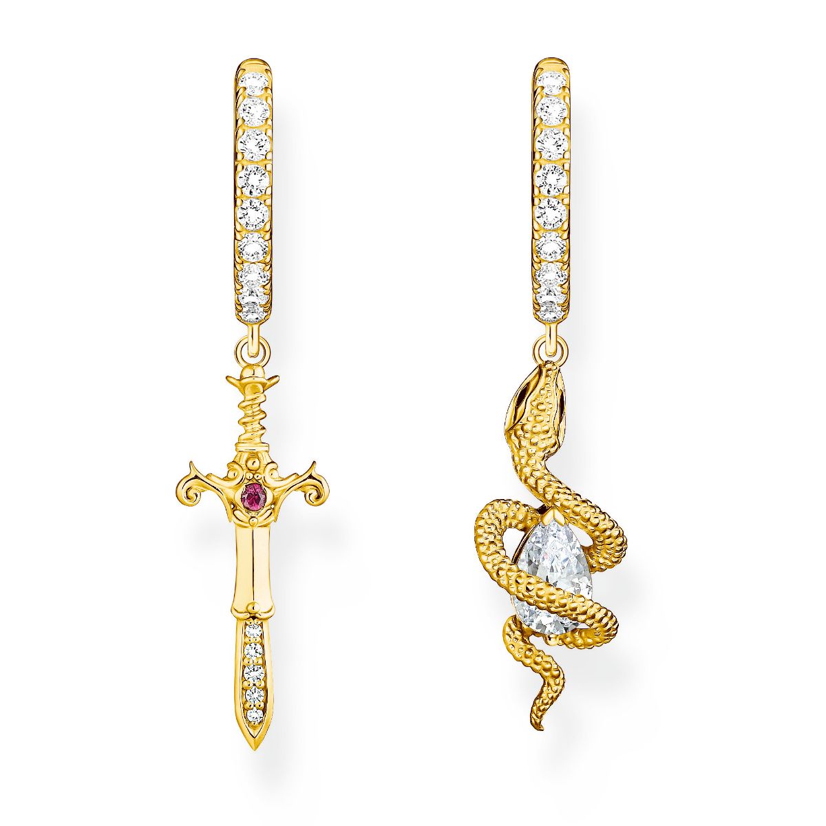 Thomas Sabo True Romance gold-plated Tempting Romance earrings CR750-995-7