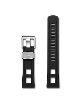 Crafter Blue CB01 Universal Strap Black rubber strap 22 mm