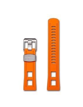 Crafter Blue CB01 Universal Strap Orange rubber strap 22 mm