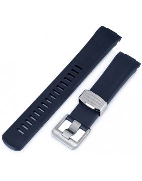 Crafter Blue CB010 Navy rubber wristband for Seiko SKX and Seiko 5