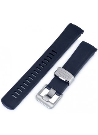 Crafter Blue CB010 Navy rubber wristband for Seiko SKX and Seiko 5