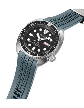 Crafter Blue CB12 Grey Rubber Strap for Seiko Turtle