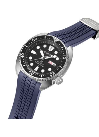 Crafter Blue CB12 Navy Rubber Strap for Seiko Turtle