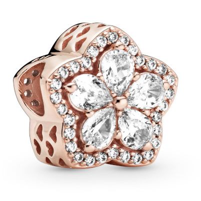 Pandora Rose Sparkling Snowflake Pave 