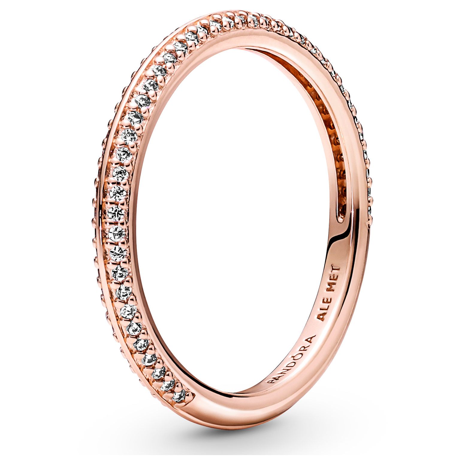 Pandora Me Ring Pavé 14k Rose Gold 