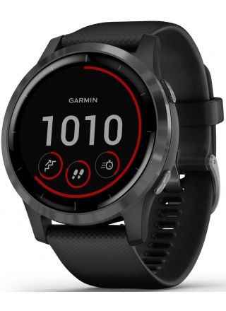Garmin Vivoactive 4 Shadow Gray and Silver GPS Smart Watch 010-02174-02 -  watchesonline.com