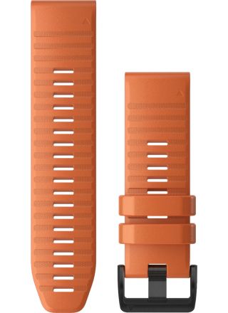 Garmin Quickfit 26mm orange silicone strap 010-12864-01