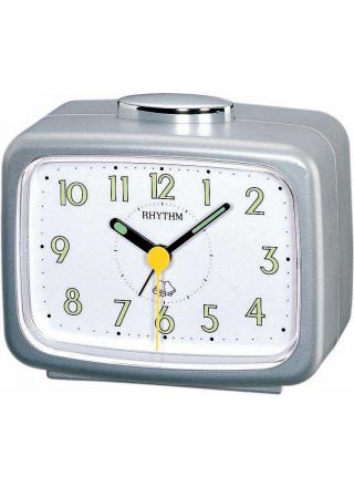 Rhythm alarm clock Silver 4RA456-WR19