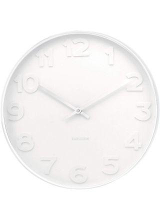 Lot of 2 Karlsson KA4383 Mr White Numbers Wall Clocks 15"