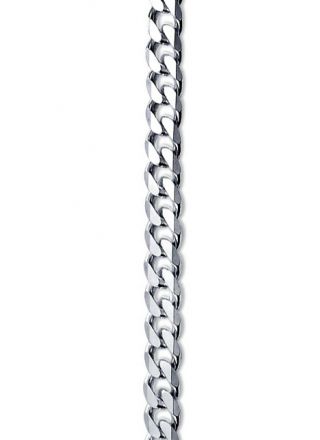 Silver Curb Chain Necklace - Multiple Sizes