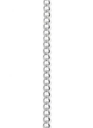 Silver Curb Chain Necklace