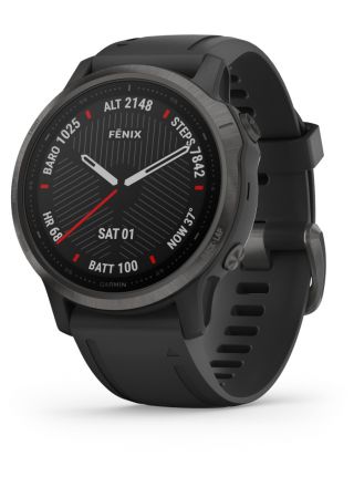 Garmin Fenix 6S Sapphire Carbon Gray DLC Smart Watch 010-02159-25