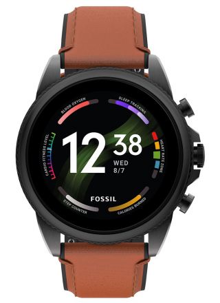 Fossil Gen 6 Smartwatch Brown Leather 44 mm FTW4062