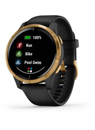Garmin Venu Black Gold AMOLED GPS Smart Watch 010-02173-32