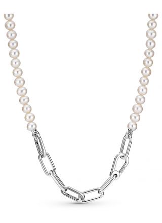 Pandora Me Necklace Freshwater Cultured Pearl Sterling Silver 399658C01-45