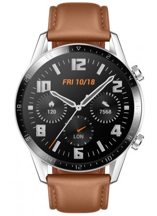 Huawei Watch GT2 (46mm) Brown leather strap Smart Watch 55024470