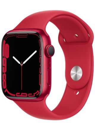 Apple Watch Series 7 GPS (PRODUCT)RED Aluminum Case 45 mm (PRODUCT)RED Sport Band MKN93KS/A