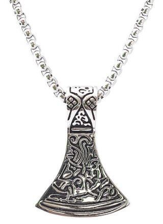 Northern Viking Jewelry NVJRS012 Necklace Axehead