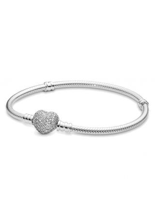 Pandora bracelet, pavéheart Silver 590727CZ
