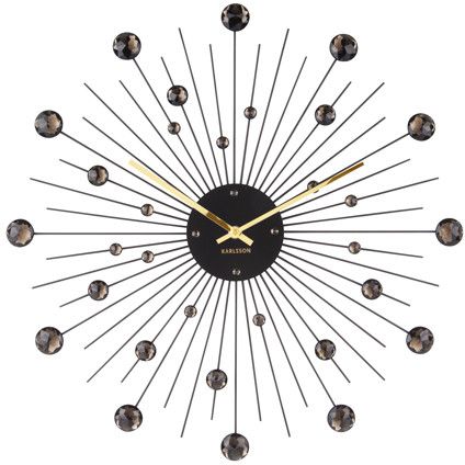 Karlsson Sunburst Wall Clock Gold Large 