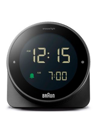 Braun digital alarm clock black BC24B