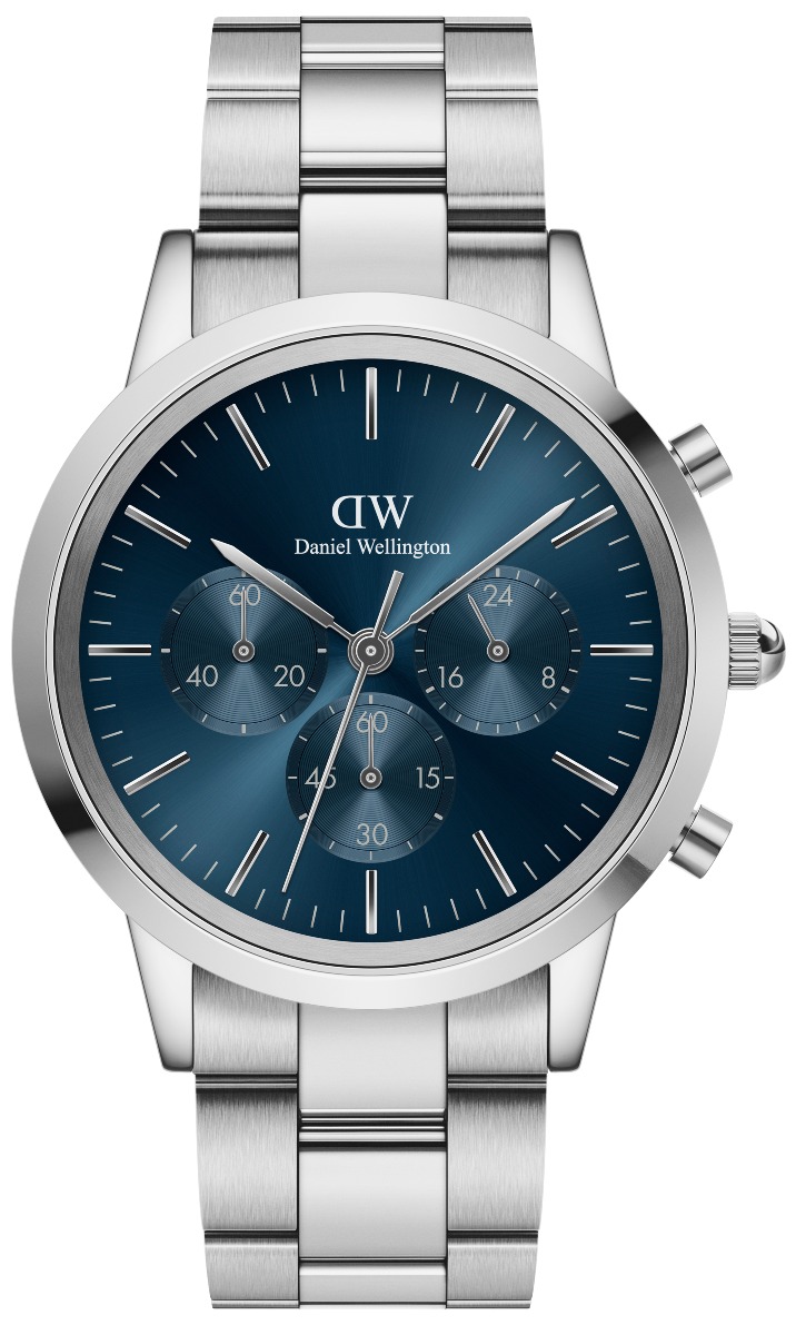 Daniel Wellington Iconic Chronograph 42 Link S Arctic Sunray DW00100644 watchesonline
