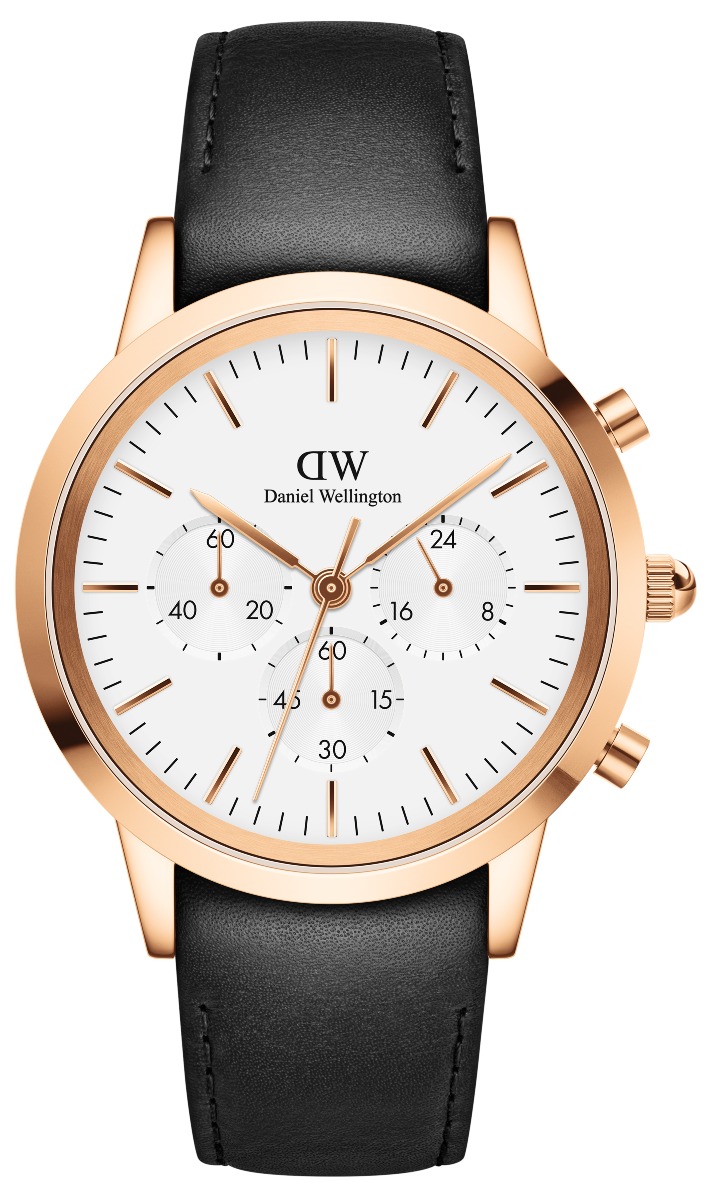 Daniel Wellington Iconic Chronograph 42 Sheffield RG White DW00100646 watchesonline