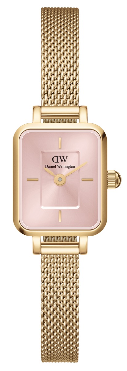 Daniel Wellington Quadro Mini Mesh Gold Pink DW00100655