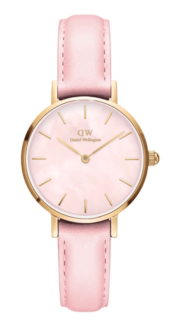 Pink daniel wellington watch online