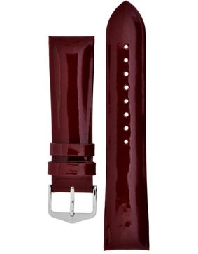 Hirsch Diva kiiltävä marsalan Red Leather Strap 015 36 1 60