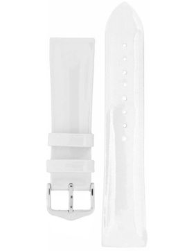 Hirsch Diva Shiny White Leather Strap 015 36 1 00