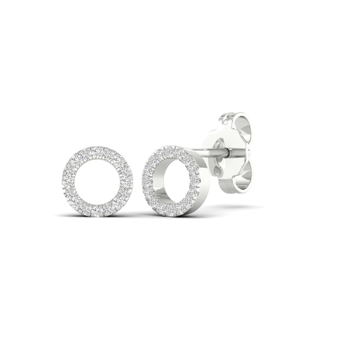Lykka Elegance diamond earrings round