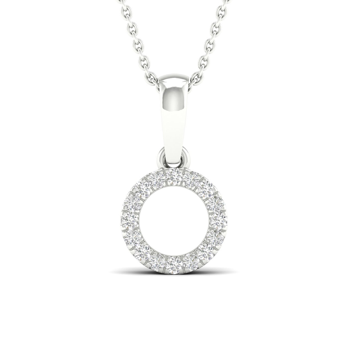 Lykka Elegance diamond pendant round