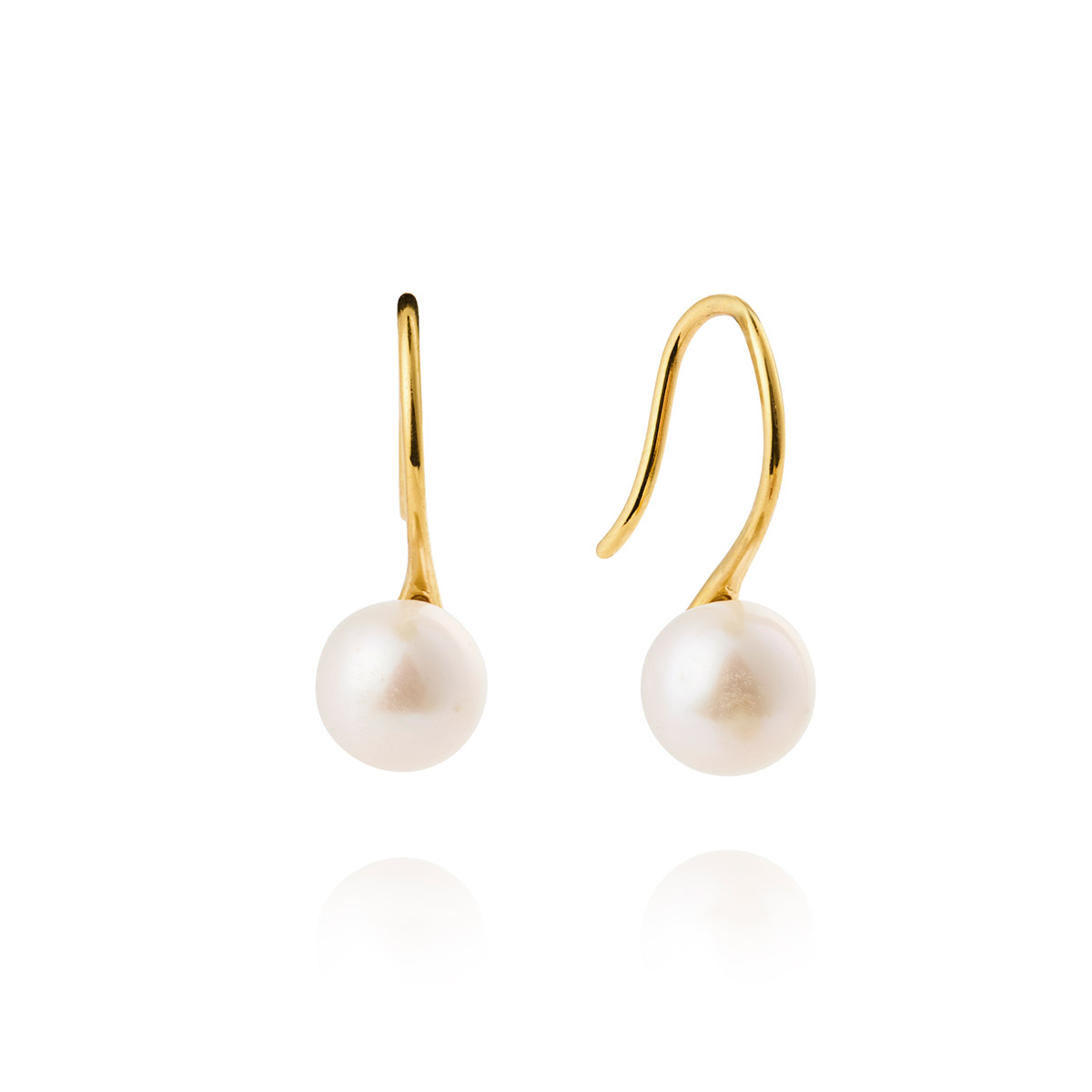 Mockberg Dream Pearl gold-plated earrings MB2074