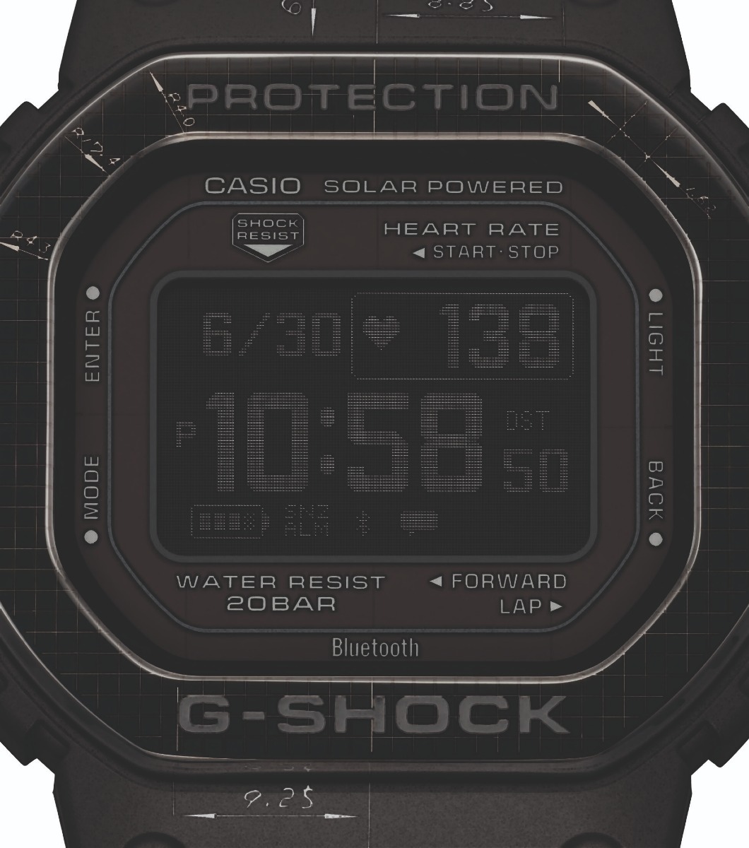 Casio G Shock G Squad Limited 5600 HRM SS BAND DW H5600EX 1ER