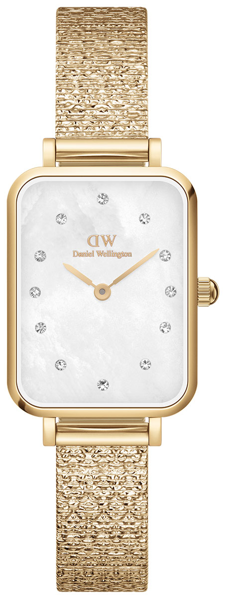Daniel Wellington Quadro Pressed Piano Lumine Gold MOP White DW00100582