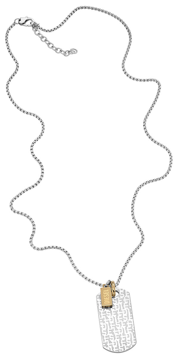 ネックレス・ペンダント DIESEL D logo tag necklace DX1431931 Diesel Single Dogtags necklace DX1431931 - watchesonline.com