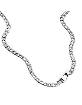 Diesel Steel silver-colored curb necklace DX1497040