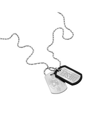 Diesel Font steel necklace DX1553040