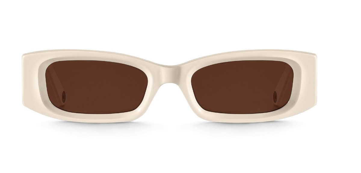 Thomas Sabo Kim slim rectangular beige sunglasses E0021-060-100-A