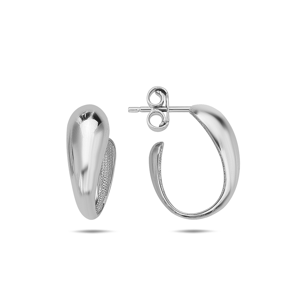 Lykka Casuals creole hoops silver  16 mm 