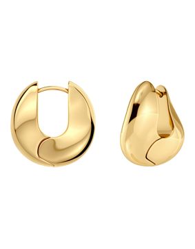 Edblad Azura hoop earrings L gold plated 130369
