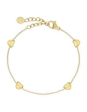 Edblad Barley heart bracelet gold-plated steel 127382